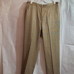 Westbound, Not Worn, Brown & Tan Houndstooth Pattern Women's Pantss, Size 12